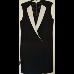 Tahari Black and White Dress